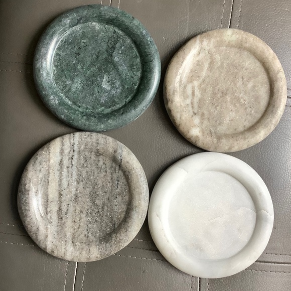 Aegean Marble Coasters 4x BNIB - Picture 1 of 3